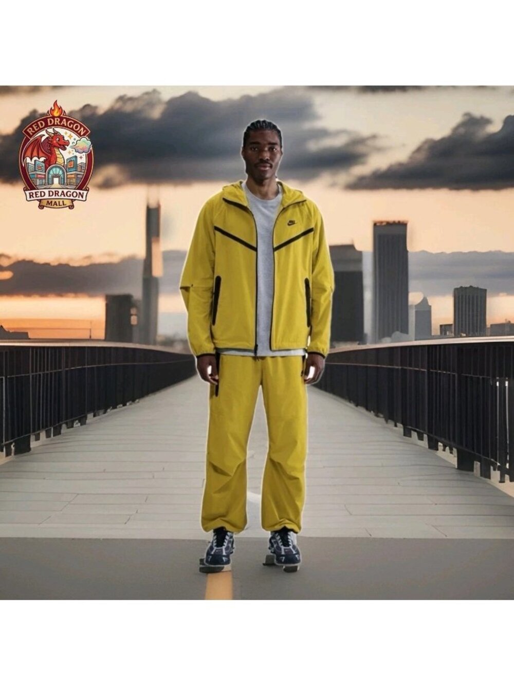 Nike Tech Pack Woven Oversized Pants Parachute Yellow HM7158-726 - Men's Size XL